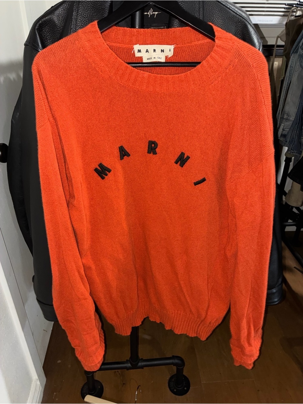 Marni Orange Logo Sweater